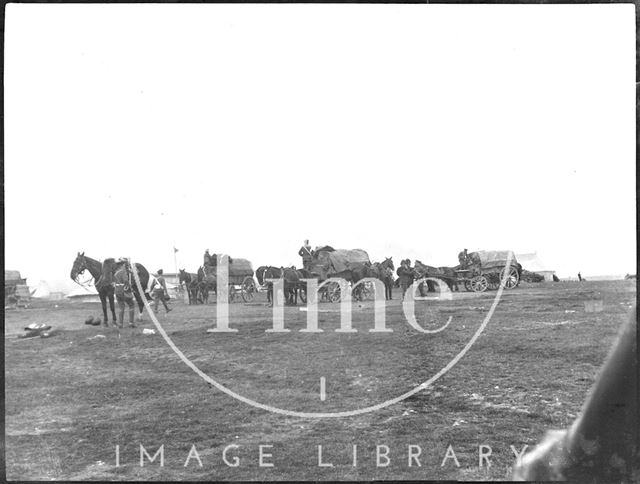 Military camp on Salisbury Plain, Wiltshire c.1900