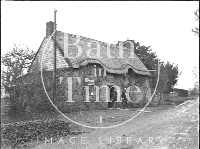 Telegraph office on an unidentified country road c.1900