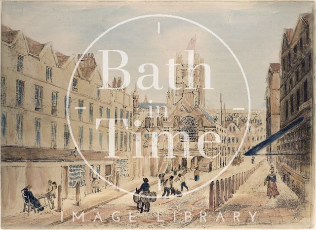 High Street and Old Guildhall Market, Bath c.1770