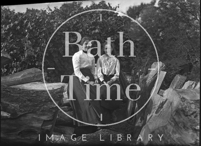 An unidentified woman and girl c.1900