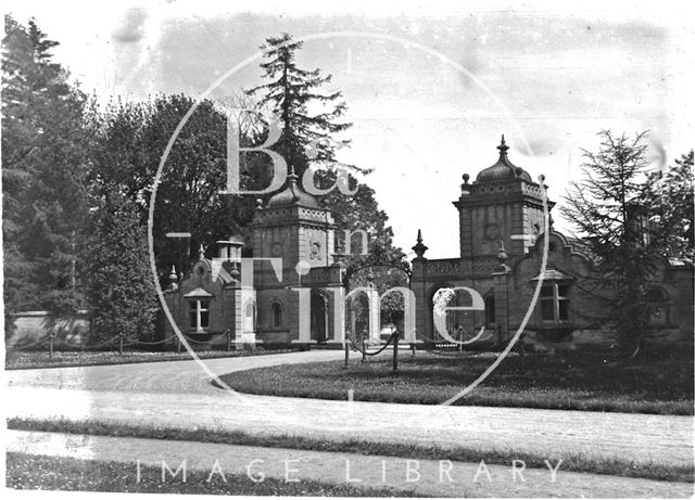 North Lodge gates, Westonbirt House, Gloucestershire c.1900