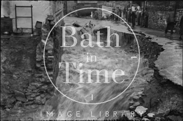 Floods in Larkhall, Bath 1932