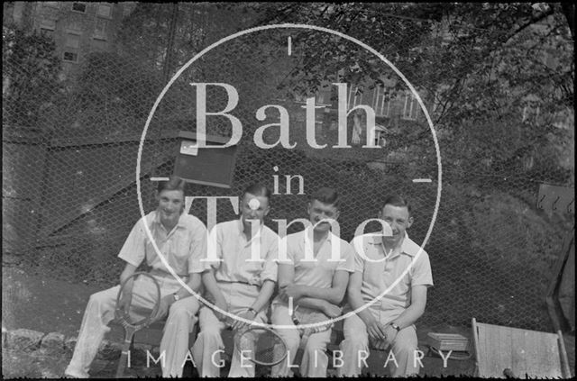 Tennis players on the Recreation Ground, Bath c.1920