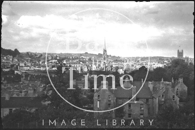 View from Sydney Buildings, Bath c.1950