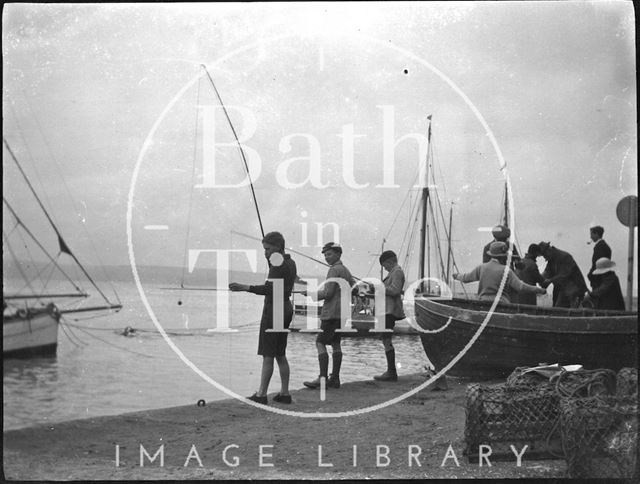 Fishing at Weymouth Harbour, Dorset c.1920