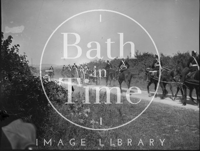 Military exercises, Ballard Down, Dorset c.1910