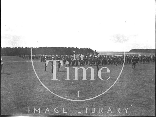 Parade at an unidentified military camp c.1900