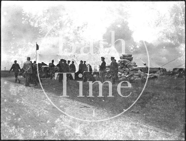 Military exercise at an unidentified military camp c.1900