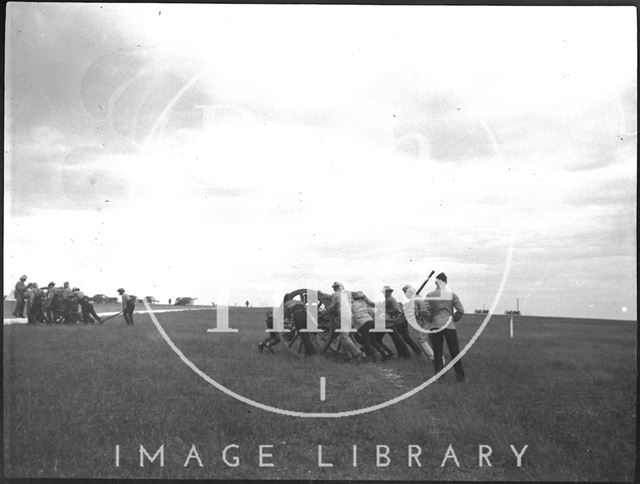 Military exercise at an unidentified military camp c.1900