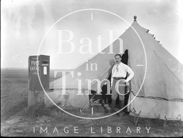 Post Office tent at an unidentified military camp c.1900