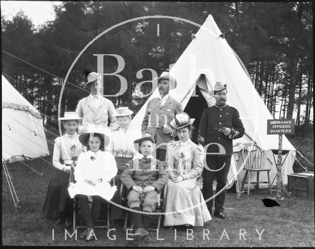 Ordnance Officers' Quarters at an unidentified military camp c.1900