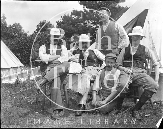 Telegraph Office at an unidentified military camp c.1900