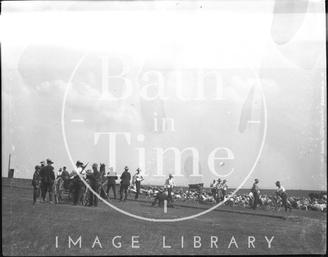 Camp life at an unidentified military camp c.1900