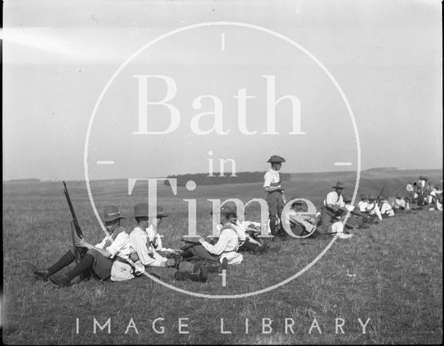 Exercise at an unidentified military camp c.1900