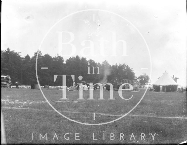 Camp life at an unidentified military camp c.1900