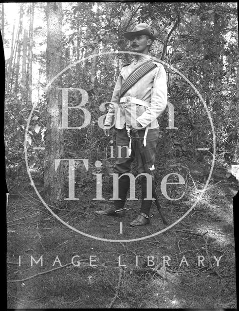 Officer at an unidentified military camp c.1900