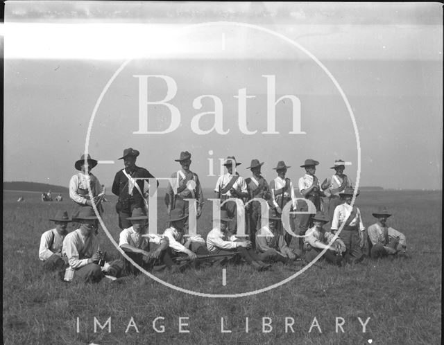 Group shot at an unidentified military camp c.1900