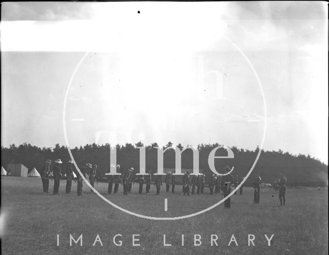 Parade at an unidentified military camp c.1900