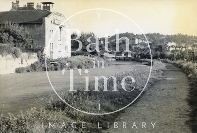 Baird's Maltings on the Kennet and Avon Canal, Sydney Gardens, Bath c.1950