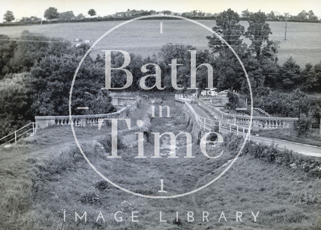 The abandoned Avoncliff Aqueduct, Wiltshire c.1950