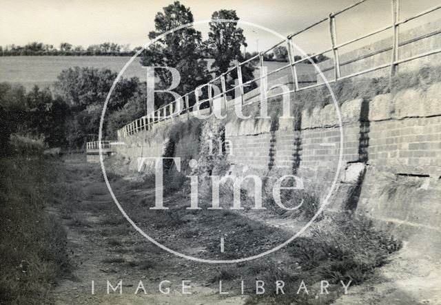 On the canal bed on the Avoncliff Aqueduct, Wiltshire c.1950