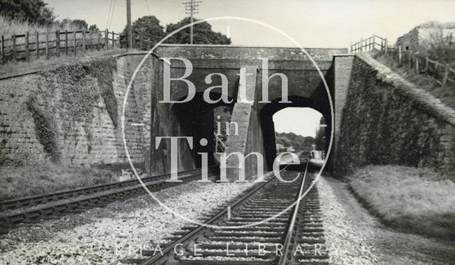 View of Avoncliff Aqueduct, Wiltshire from the railway below c.1950