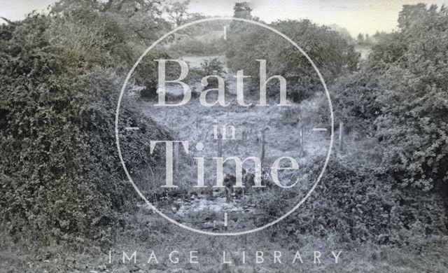 Somersetshire Coal Canal bed between Radford and Dunkerton, Somerset c.1950