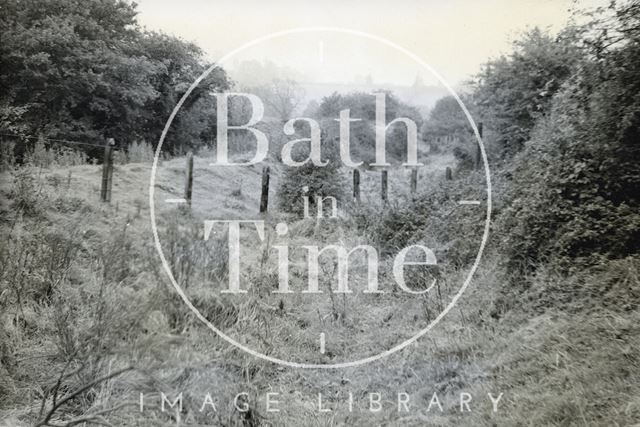 Somersetshire Coal Canal bed between Radford and Dunkerton, Somerset c.1950