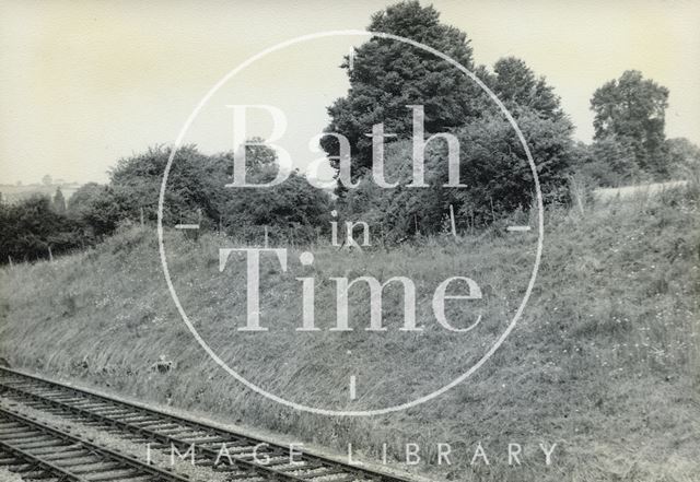 Somersetshire Coal Canal bed and cutting for the Somerset & Dorset Joint Railway, Wellow c.1950