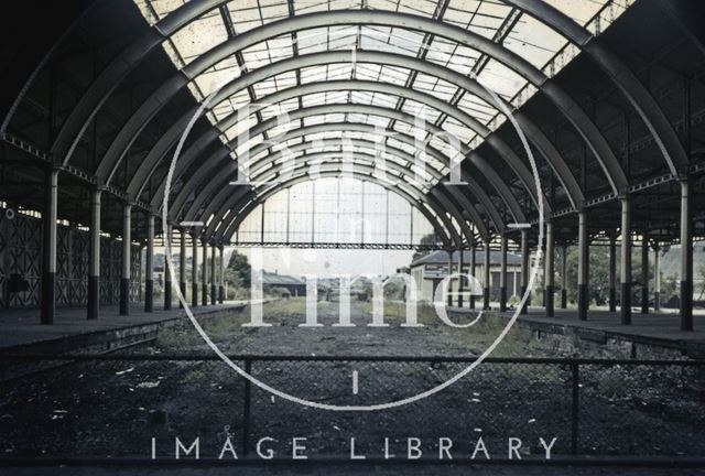 Interior of Green Park Station, Bath 1967