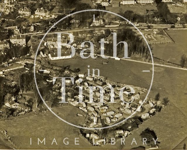 Aerial view of Quarry Rock Gardens, Claverton Down, Bath c.1950