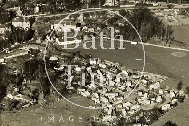 Aerial view of Quarry Rock Gardens, Claverton Down, Bath c.1950