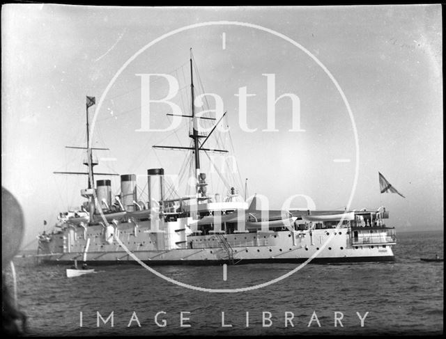 An unidentified warship c.1900