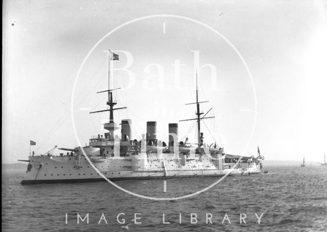 An unidentified warship c.1900