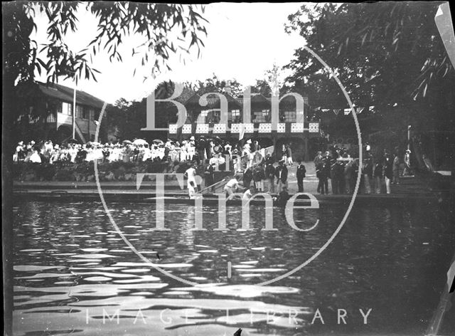 Rowing event on the River Avon, Bathwick, Bath c.1900