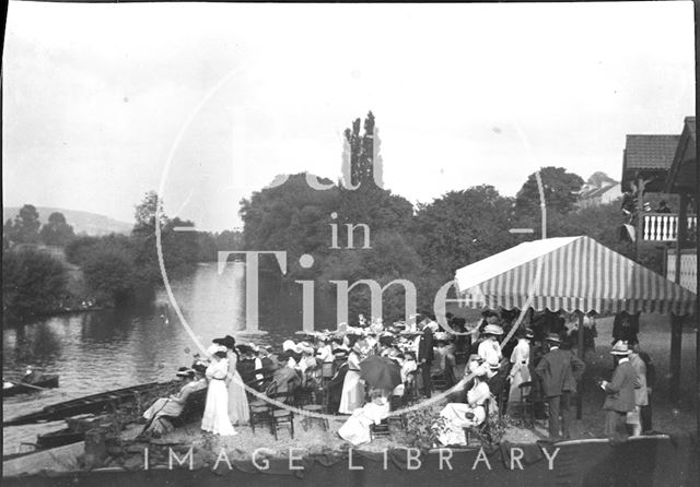 Rowing event on the River Avon, Bathwick, Bath c.1900