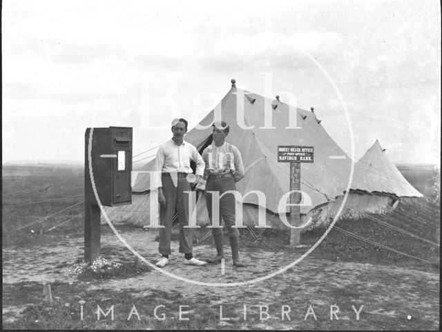 Military camp on Salisbury Plain, Wiltshire c.1900