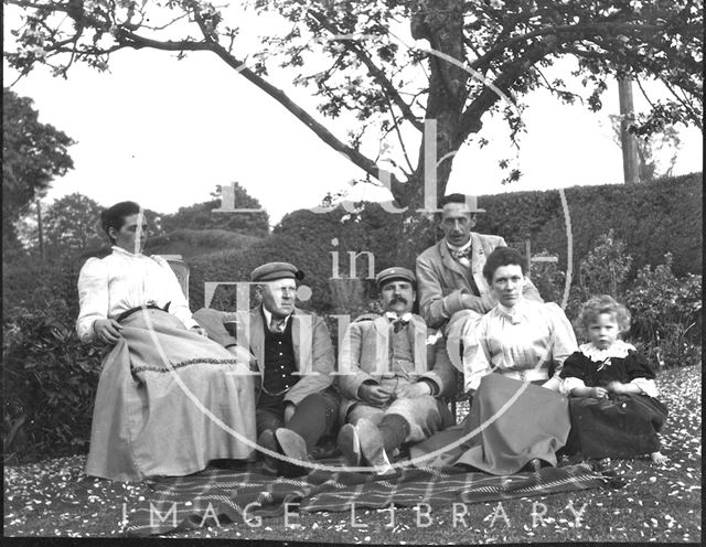 George Dafnis with Herbert Pitcher and family c.1900