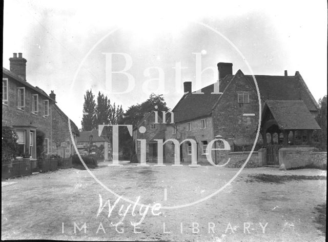 Lych gate, St. Mary the Virgin Church, Wylye, Wiltshire c.1900