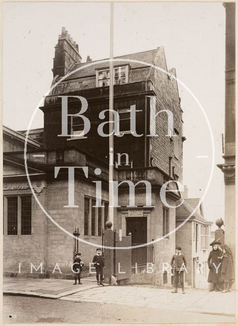 Hayward & Wooster's offices and yard, Cornwell Buildings, Walcot Street, Bath c.1890