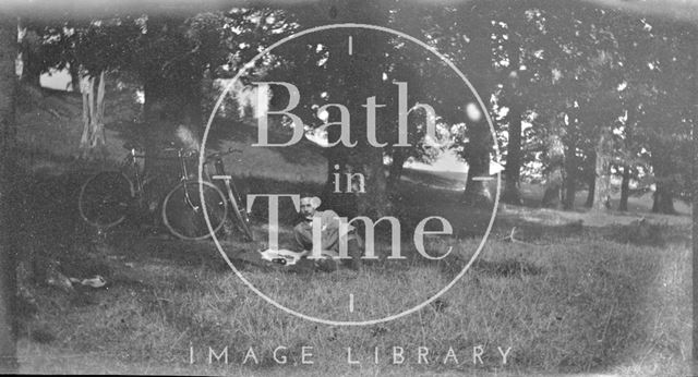 Resting at an unidentified countryside location c.1900