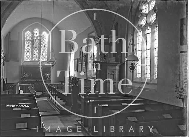 Interior of North Wraxall Church, Wiltshire 1933