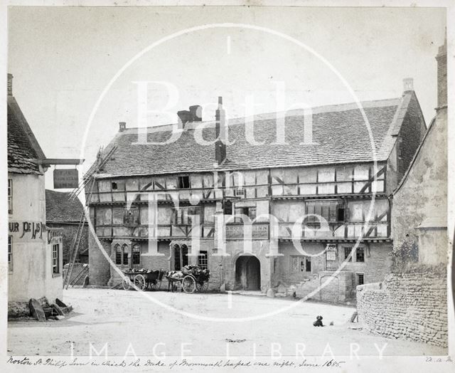 The George Inn and the Fleur De Lys Inn, Norton St. Philip, Somerset c.1890