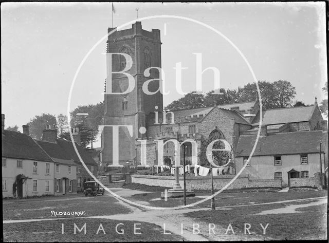 The Church of St. Michael, Aldbourne near Marlborough, Wiltshire c.1920