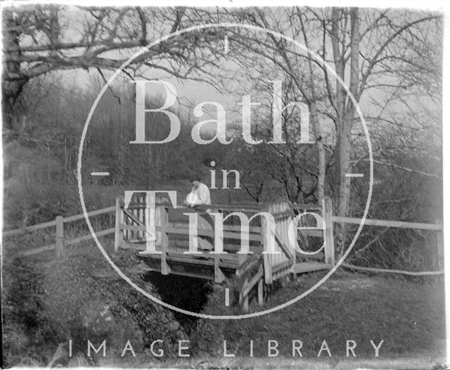 A scene by a river at Avebury, Wiltshire 1926