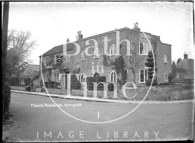 The Manor House Inn, Ditcheat near Shepton Mallet, Somerset c.1936