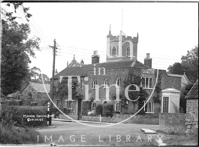 The Manor House Inn, Ditcheat near Shepton Mallet, Somerset c.1936