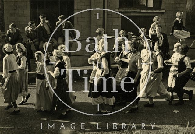 Floral Dance, outside the Pavilion, Bath 1951