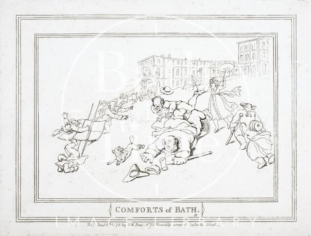 Comforts of Bath, Plate 12. Royal Crescent 1798