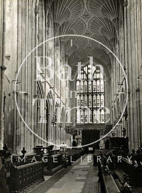 Interior of Bath Abbey 1950s